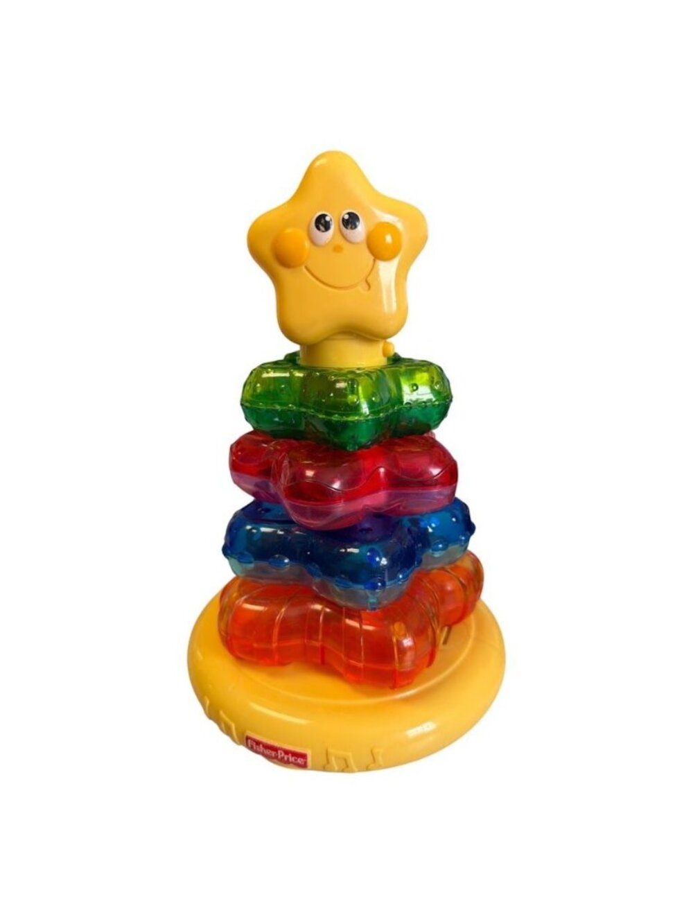 Fisher-Price Musical Stacking Star Toy With Colorful Rings & Lights For Babies